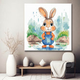 Rabbit Child Children's Motif Painting by Numbers